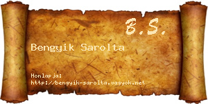 Bengyik Sarolta névjegykártya
